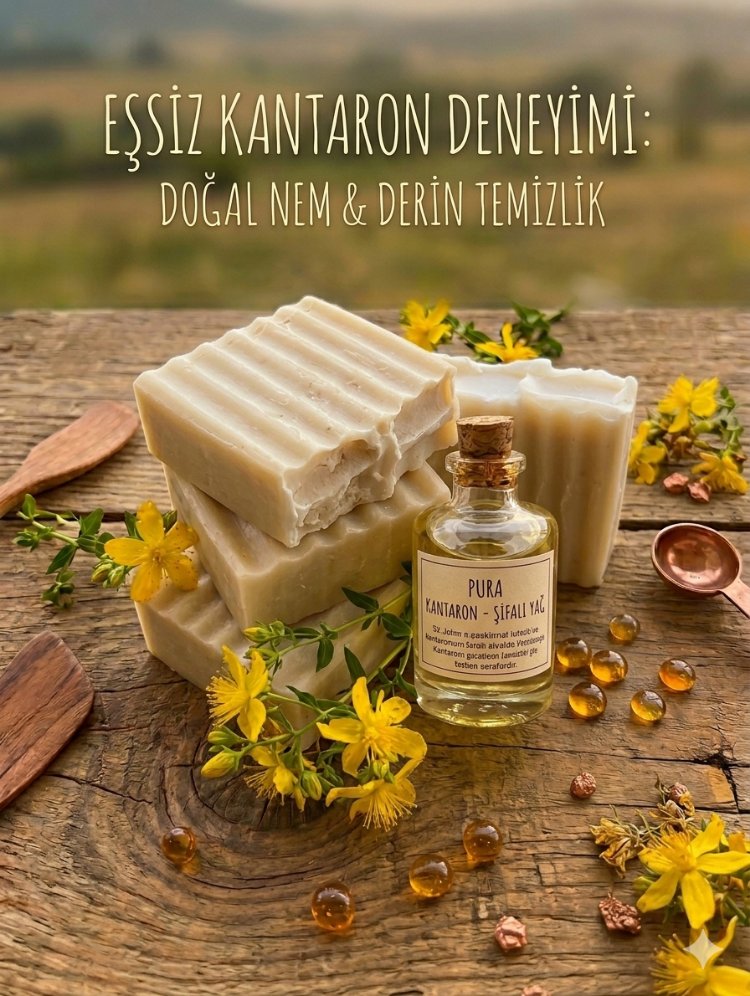 Kantaron yağli doğal sabun 