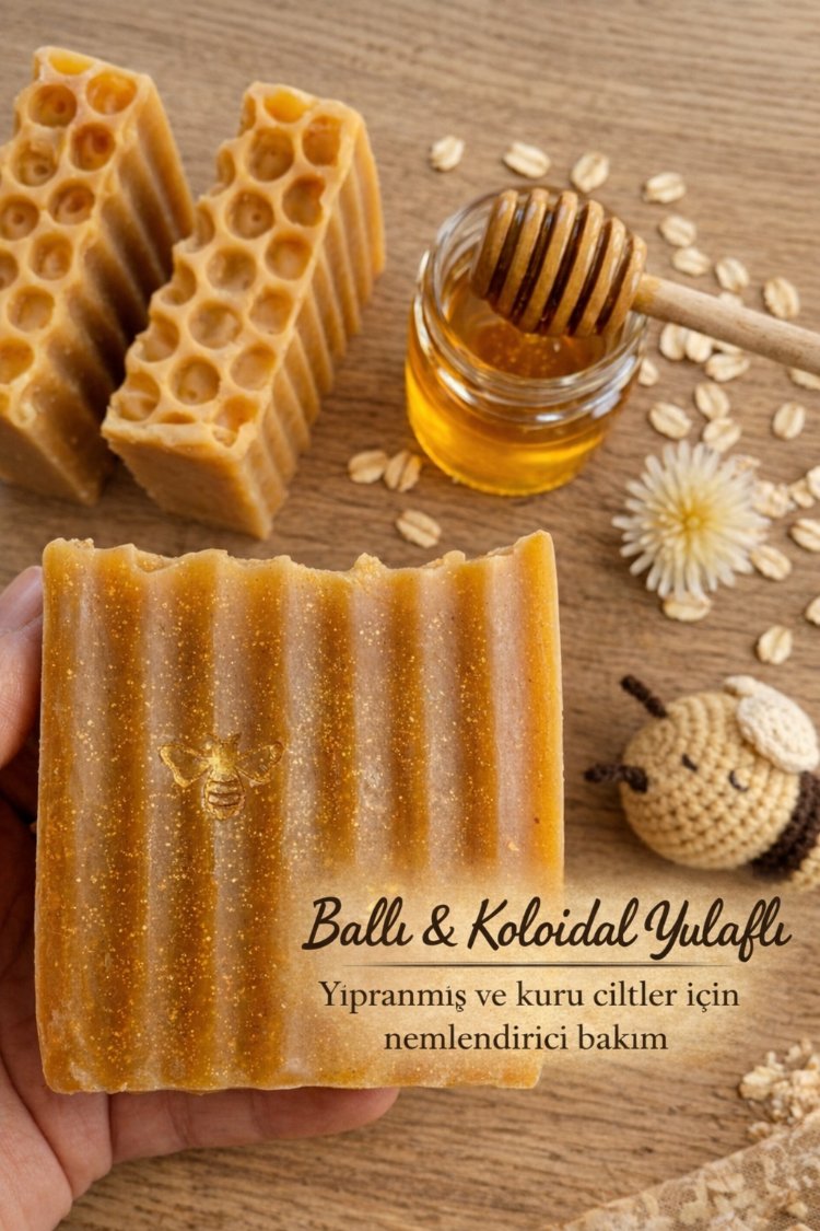 Ballı & Kolloidal yulafli doğal sabun 