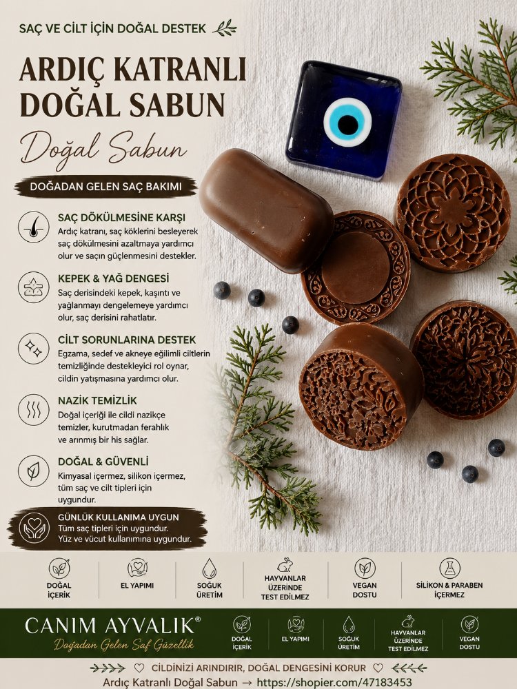 Ardıç katranlı doğal sabun