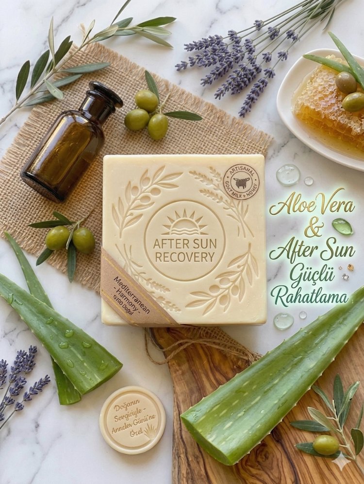 Aloe Vera ve Çay ağacı yağli After sun doğal sabun 