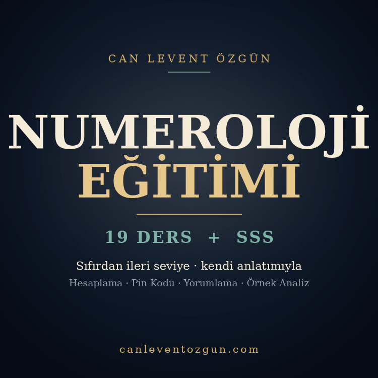 Psikoloji Temelli Numeroloji Eğitimi — 19 Ders | Sıfırdan İleri Seviye