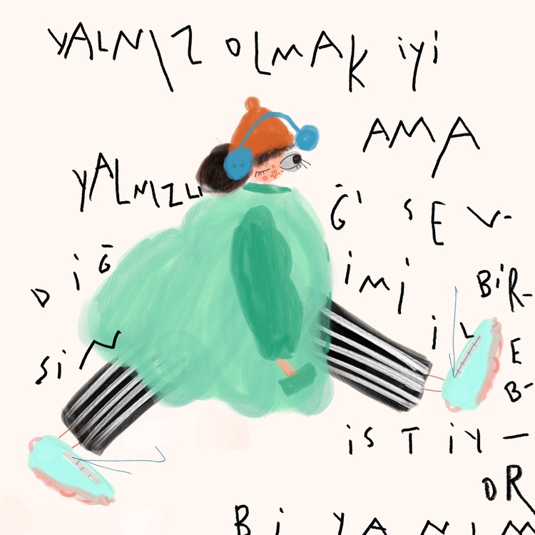 ‘Yalnız olmak iyi ama yalnızlığı sevdiği….’ Poster