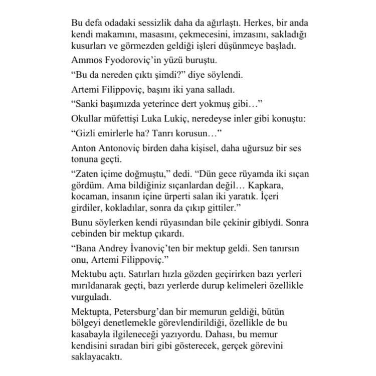 MÜFETTİŞ - Gogol - Roman Uyarlaması