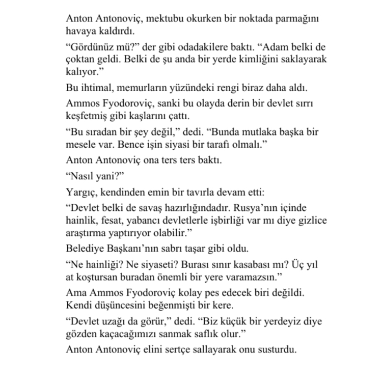 MÜFETTİŞ - Gogol - Roman Uyarlaması