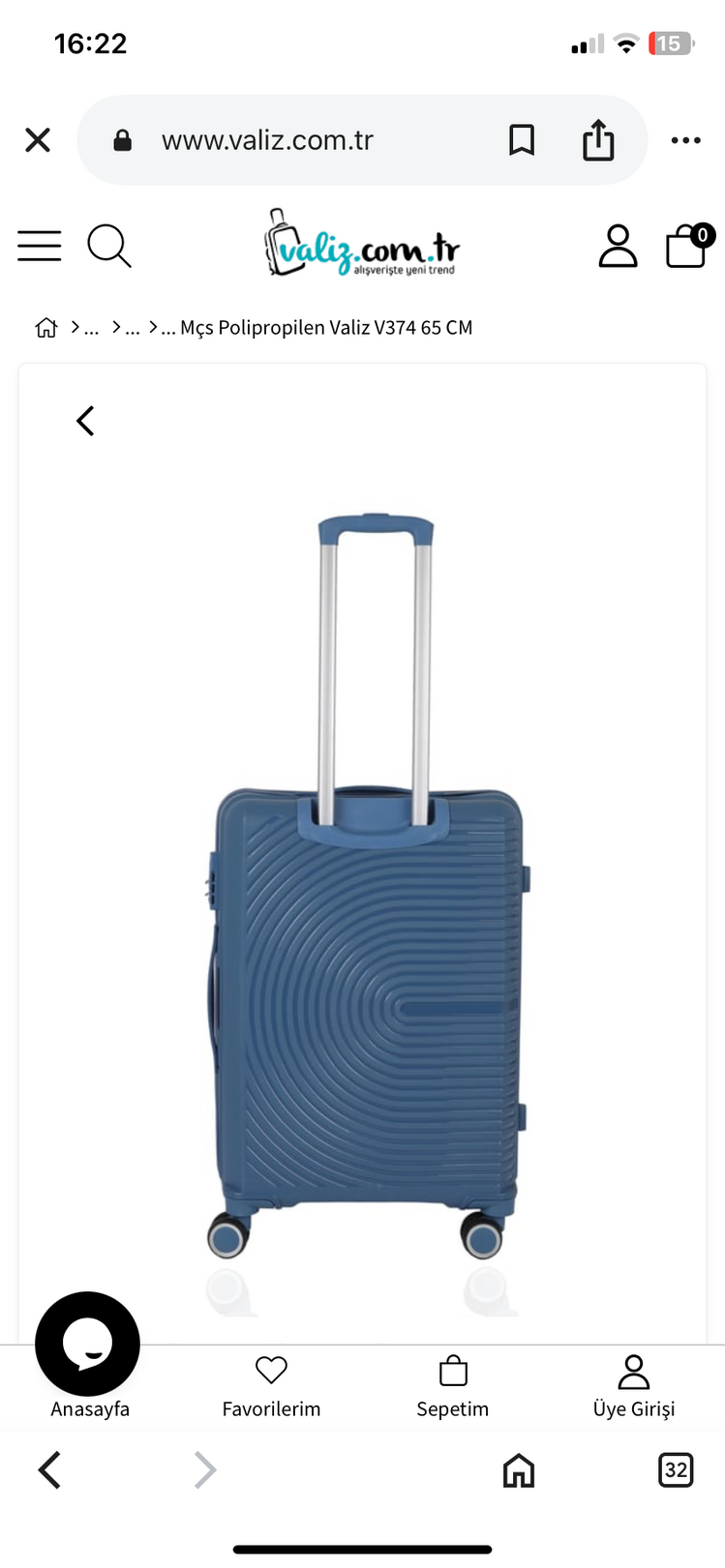 MÇS V374 SKY BLUE Orta Boy