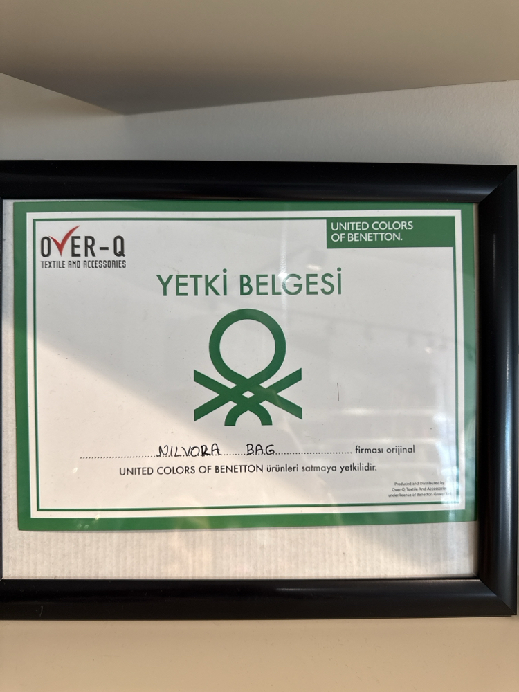 Benetton orjinal bej kadın kol çantası
