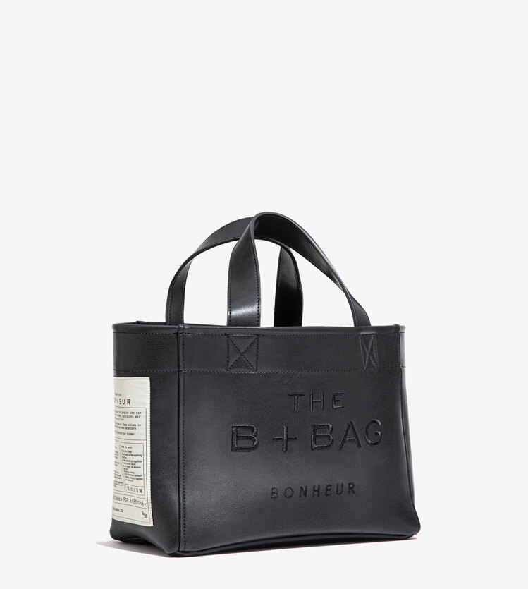 B+BAG VEGAN LEATHER BLACK PHANTOM
