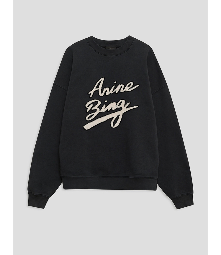 ANİNE BİNG LOGOLU SWEATSHİRT(Siyah)