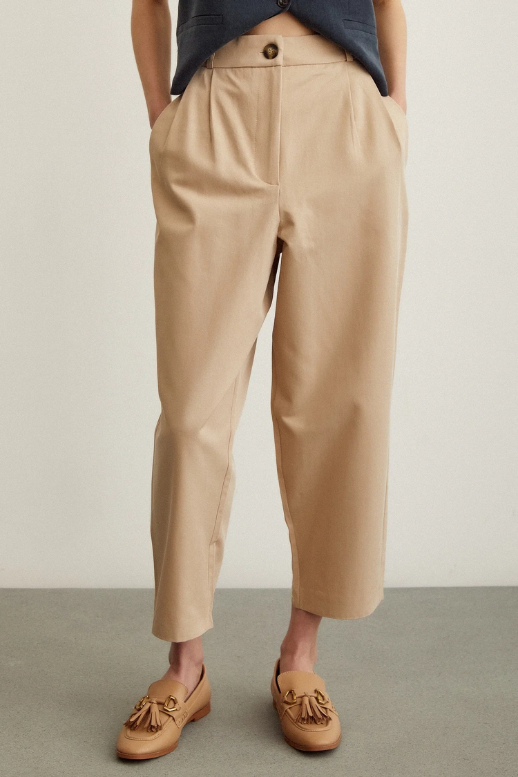 KALLY BİLEKTE CAMEL PANTOLON