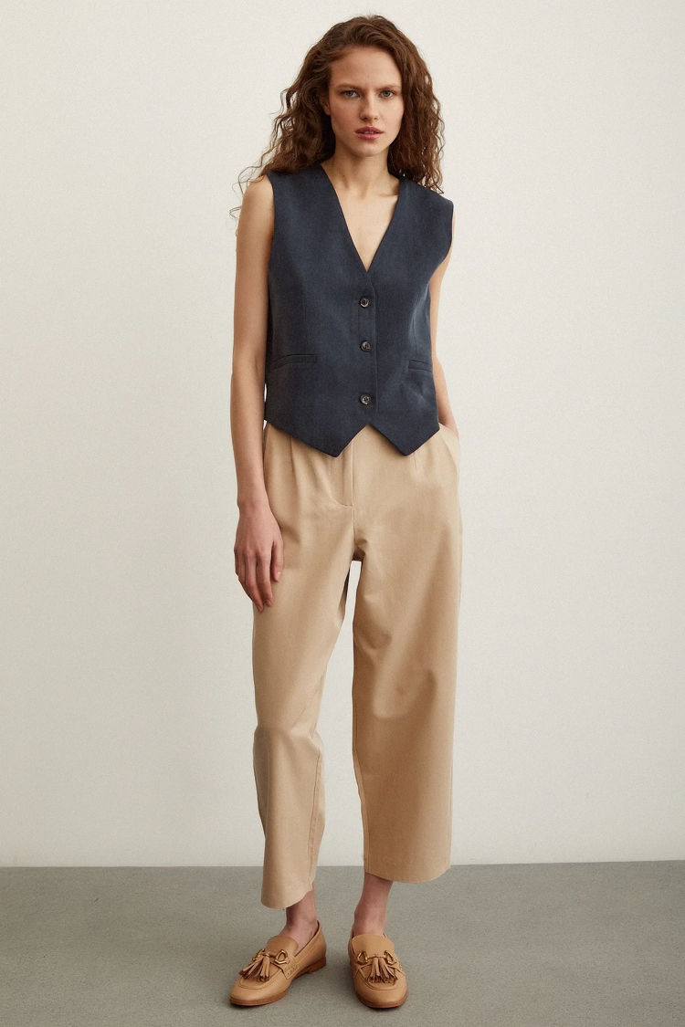KALLY BİLEKTE CAMEL PANTOLON