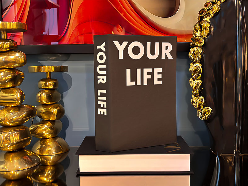 Dekoratif Kitap Kutu - Your Life