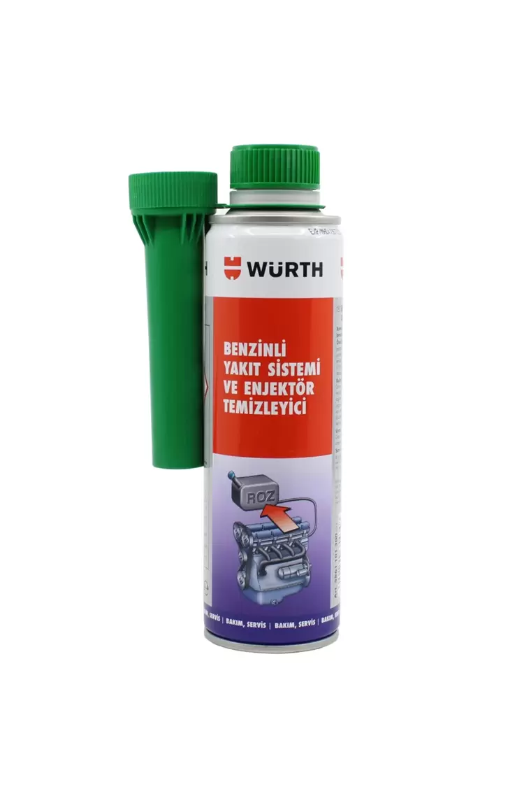 Würth - Benzinli Yakıt Sistemi ve Enjektör Temizleyici - 300 ml