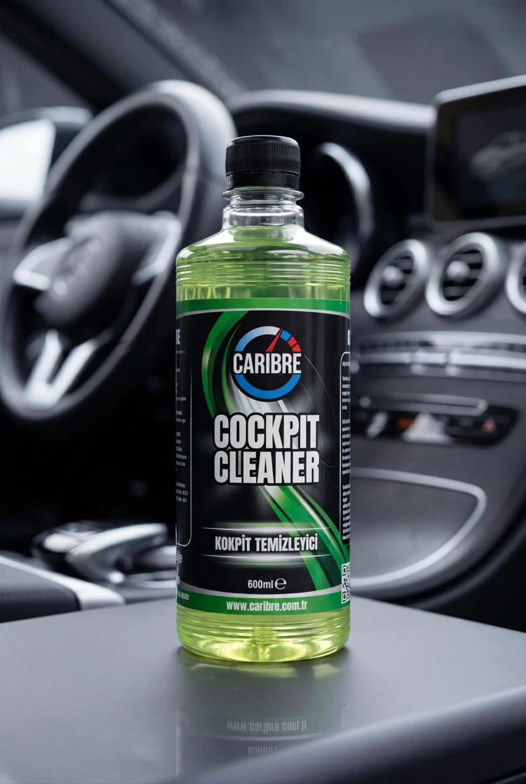 CARİBRE - Kokpit Temizleyici - 600 ml - İç bakım - Torpido ve plastik yüzeyleri temizler ve yeniler
