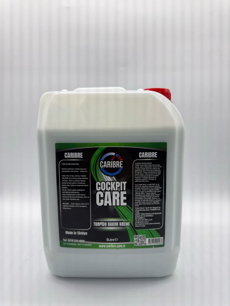 CARİBRE - Torpido Bakım Kremi - 5 lt - İç bakım - Plastik yüzeyleri besler ve yeniler
