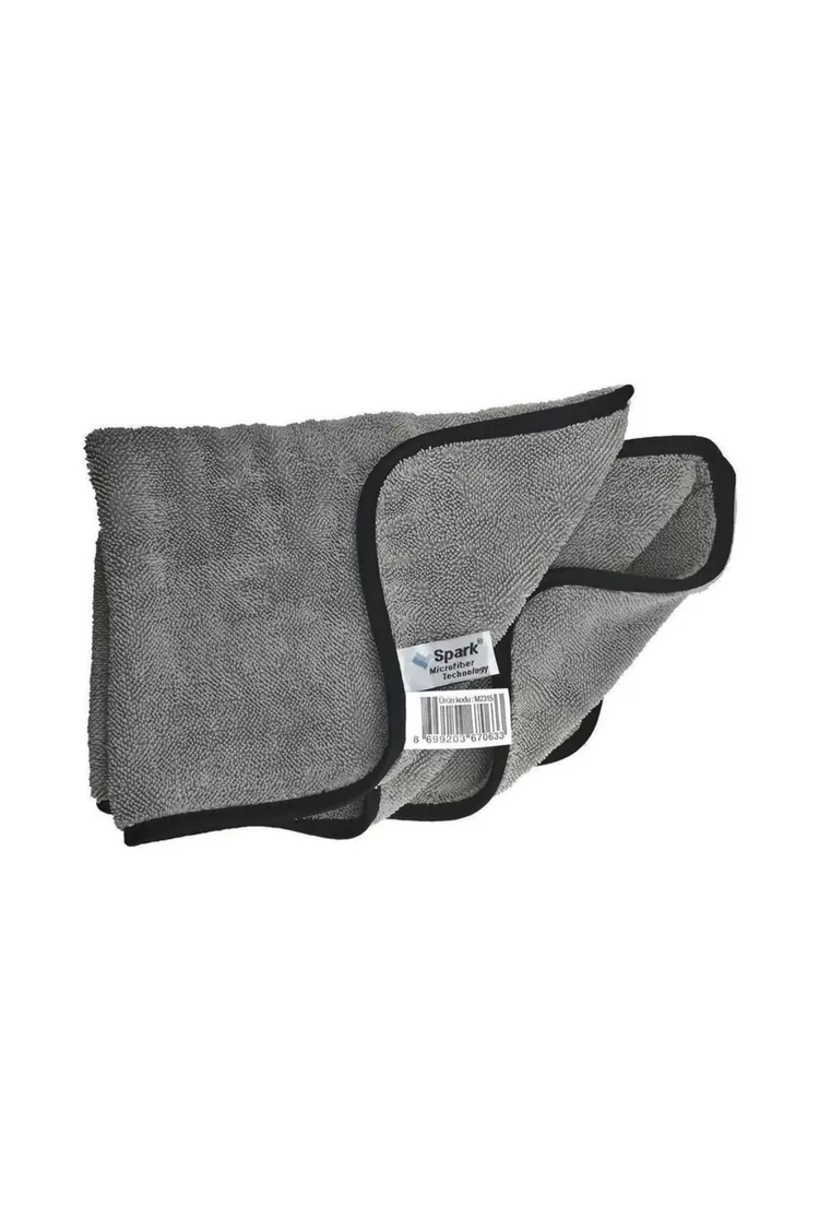 Caribre - Mikrofiber Çift Taraflı Havlu Bez - 40x60 cm - Araç kurulama