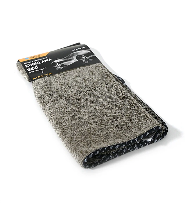 Spark - M2315 Mikrofiber Kurulama Bezi - 40x60 cm Gri