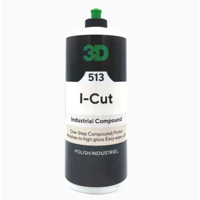 3D - 513 I-CUT Tek Adım Pasta - 1 lt - Pasta cila uygulama - Tek aşamada kesim ve parlaklık sağlar
