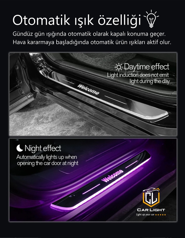 KİA RGB & ANİMASYONLU IŞIKLI OTO KAPI EŞİĞİ ( 2 ADET )