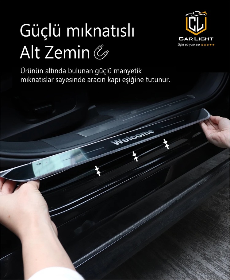 CHERY RGB & ANİMASYONLU IŞIKLI OTO KAPI EŞİĞİ ( 2 ADET )