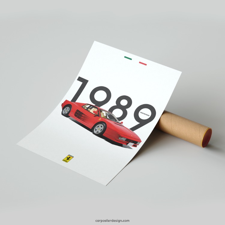Ferrari Testarossa Duvar Posteri