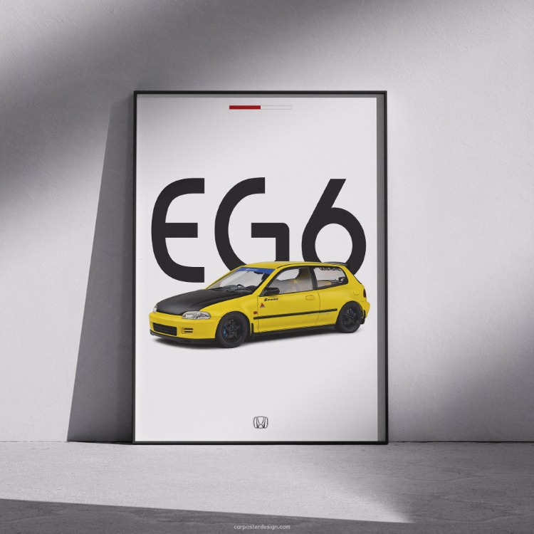 Honda Civic EG6 Spoon Duvar Posteri