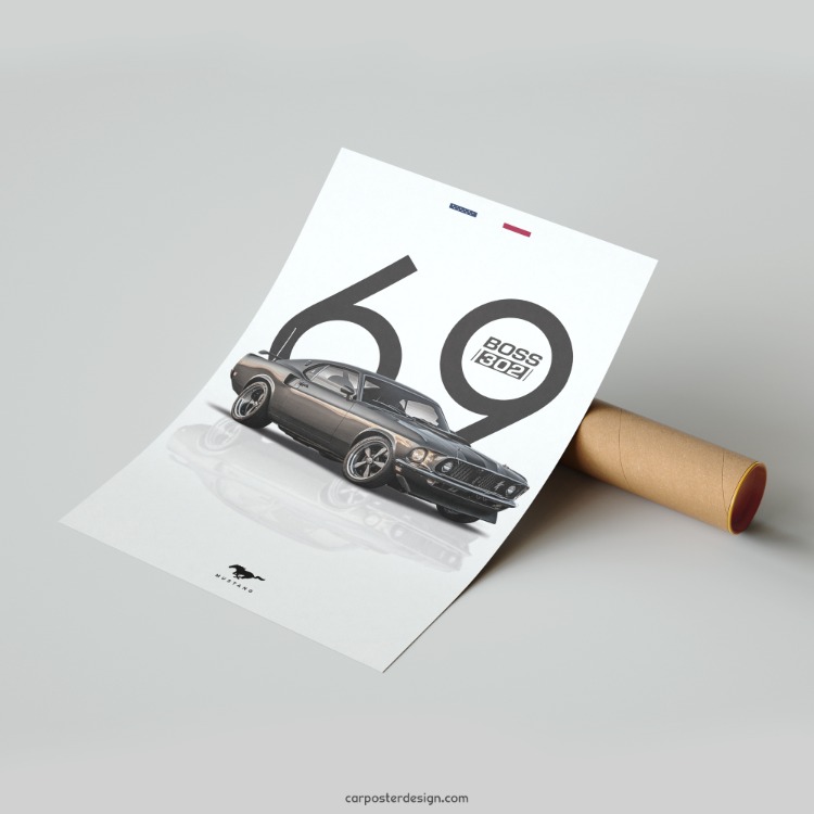 Ford Mustang BOSS 302 Duvar Posteri