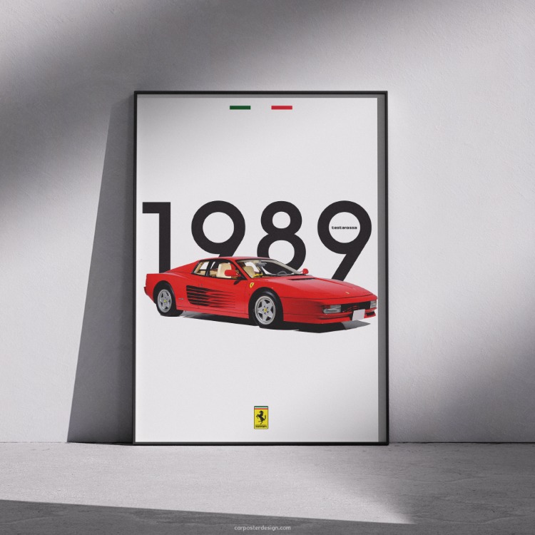 Ferrari Testarossa Duvar Posteri