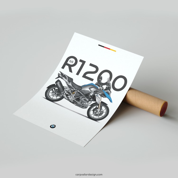 BMW GS R1200 Duvar Posteri