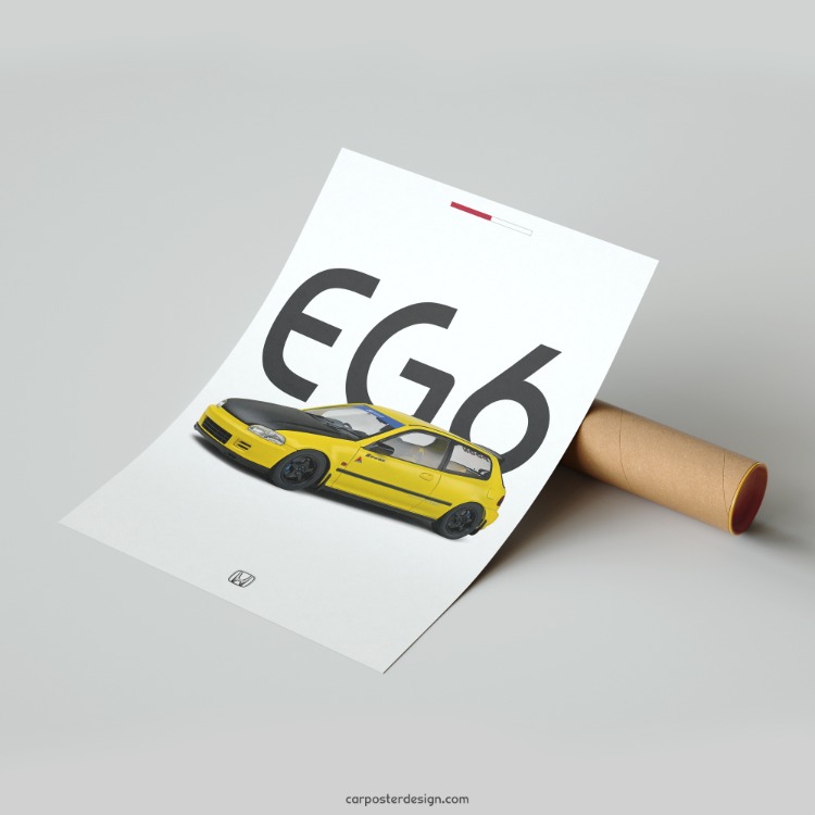 Honda Civic EG6 Spoon Duvar Posteri
