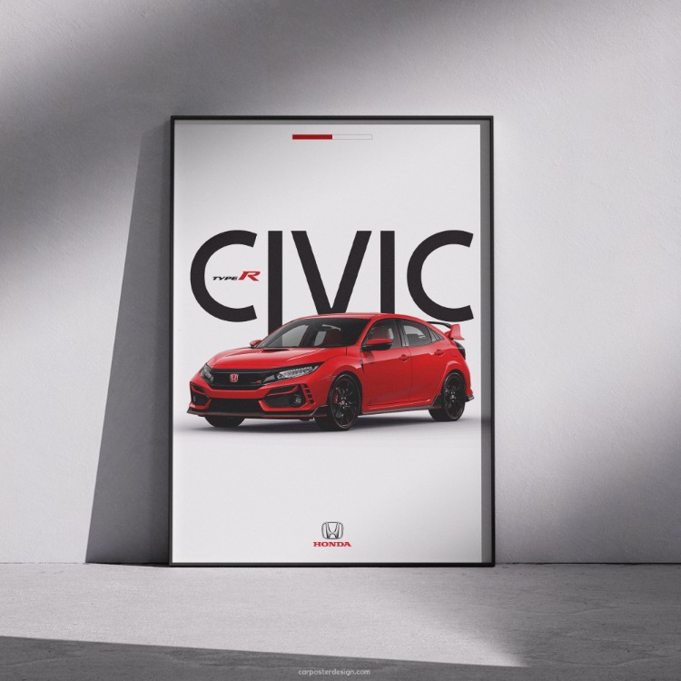 Honda Civic Type R Poster