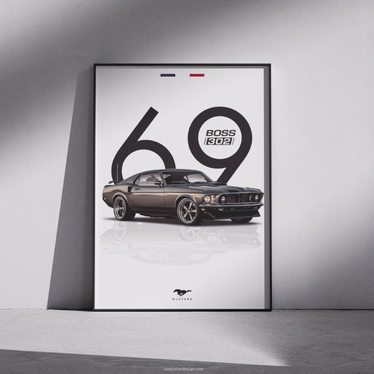Ford Mustang BOSS 302 Duvar Posteri