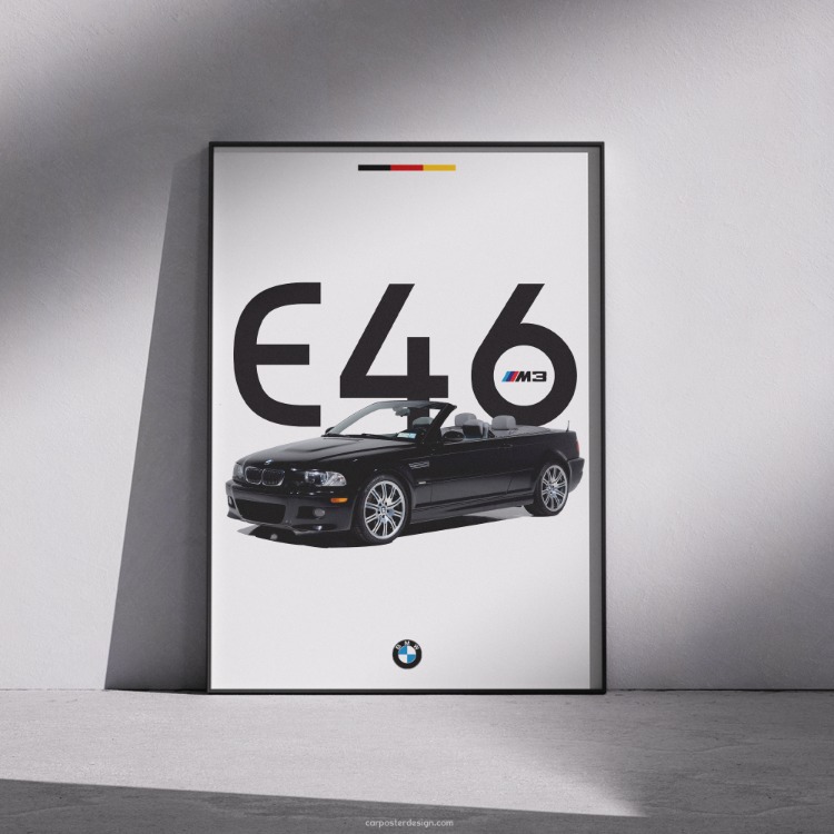 BMW E46 M3 Duvar Posteri