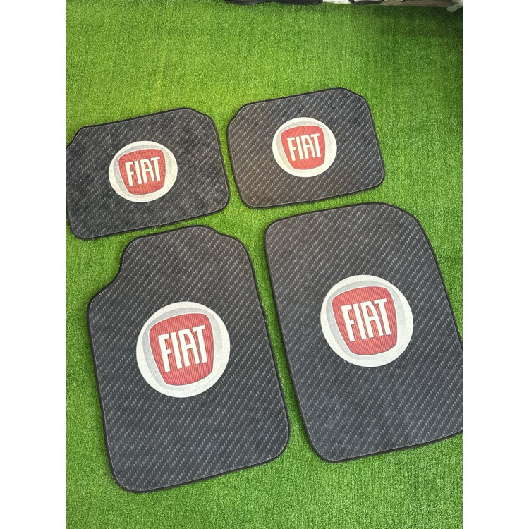 Fiat Logolu Premium Araç Paspas Seti – Siyah Şık Tasarım (4’lü Set)