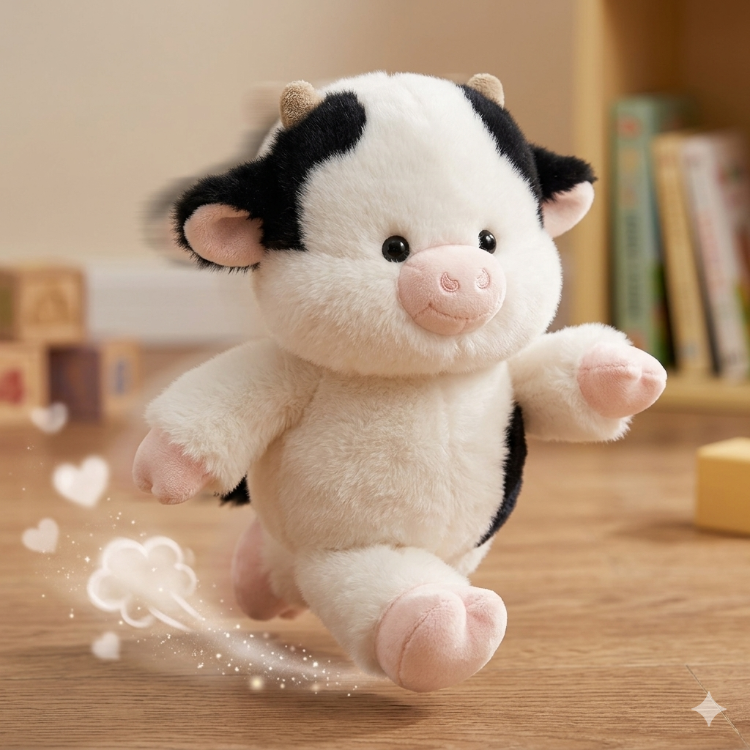 Salla-Gör Hareketli Peluş - Benekli İnek