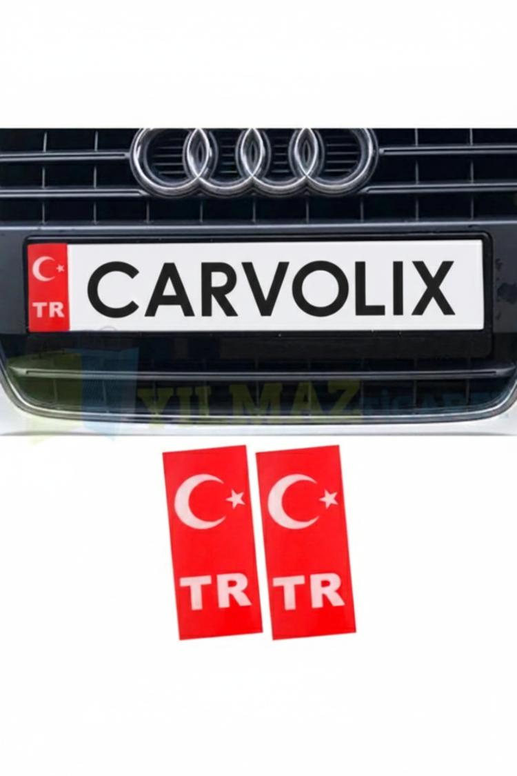Tr Plaka Türk Bayrağı Damla Sticker