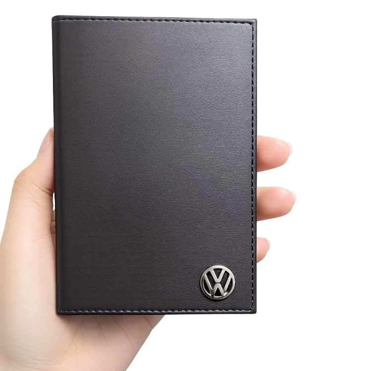 Volkswagen Logolu Deri Ruhsatlık