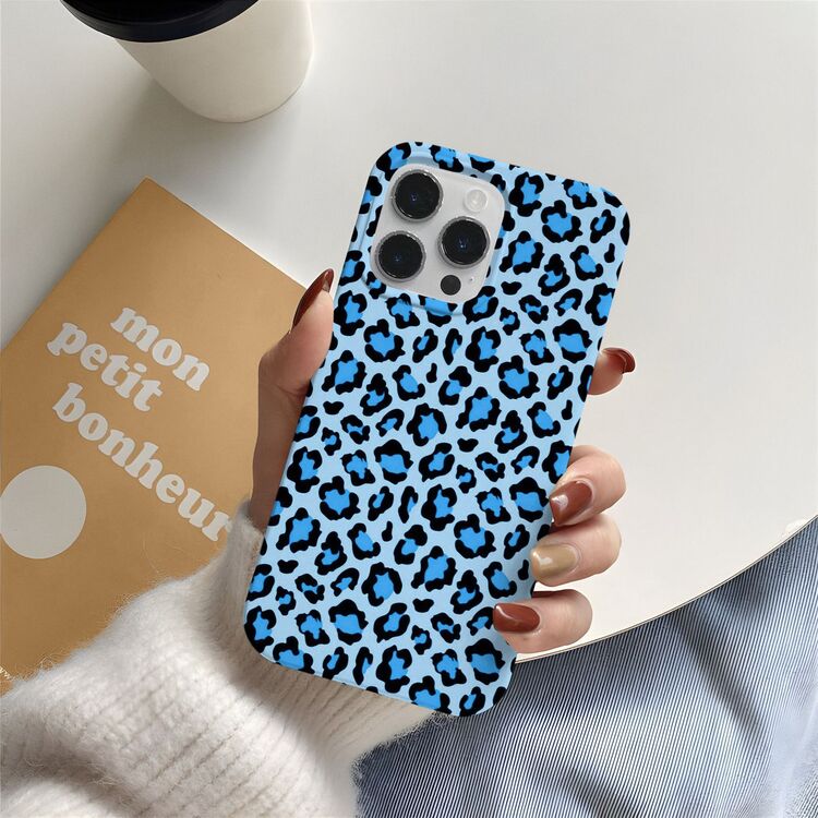 leopar mavi desenli kılıfımiz