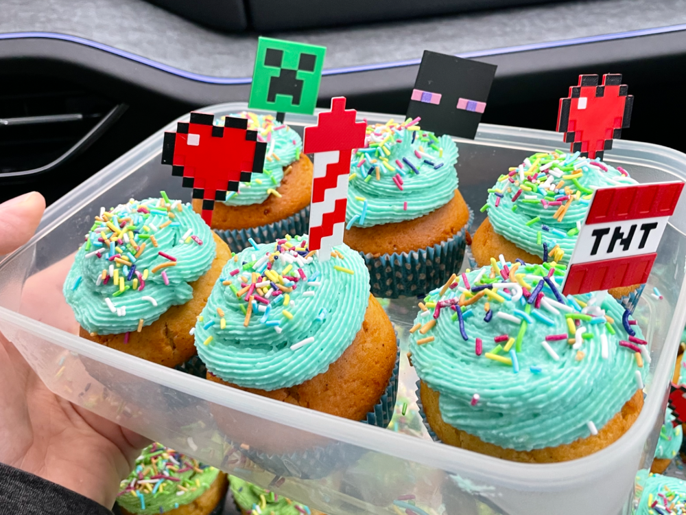 Minecraft Temalı Pasta ve Muffin Cupcake Süsleme Seti (6 Parça)