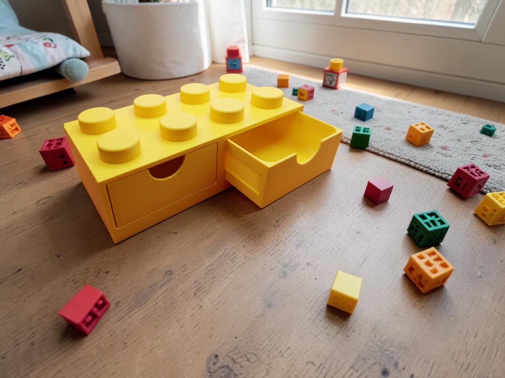 Brick Saklama Kutusu 4x2 (2 Çekmeceli)