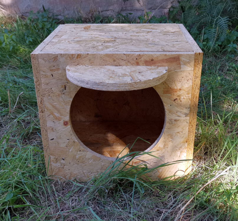 Kedi Evi Kedi Yuvası soğuk ve yağmura dayanıklı 15 mm OSB'den dayanıklı kedi evi