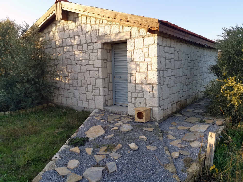 Kedi Evi Kedi Yuvası soğuk ve yağmura dayanıklı 15 mm OSB'den dayanıklı kedi evi