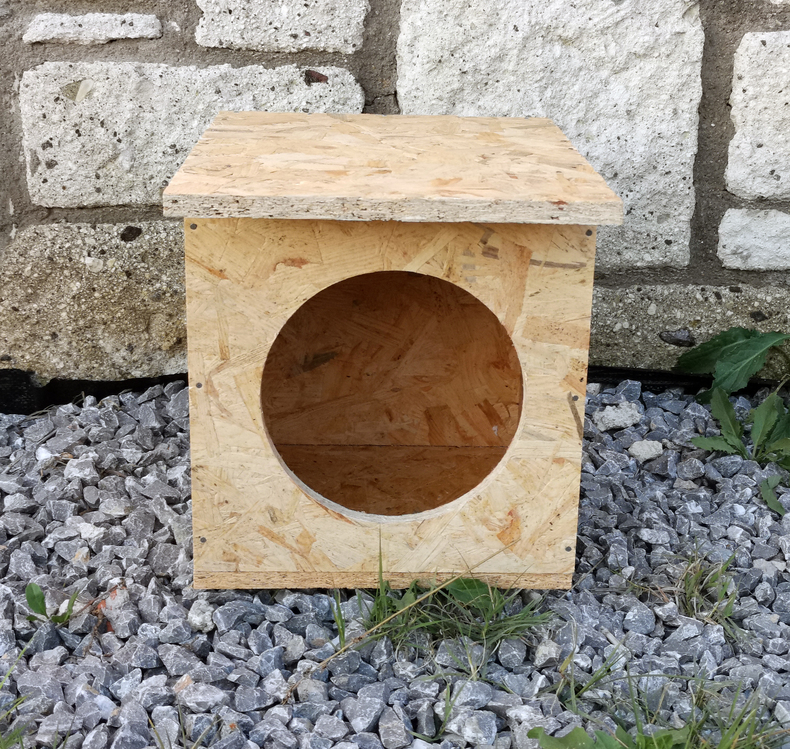 Kedi Evi Kedi Yuvası soğuk ve yağmura dayanıklı 15 mm OSB'den dayanıklı kedi evi