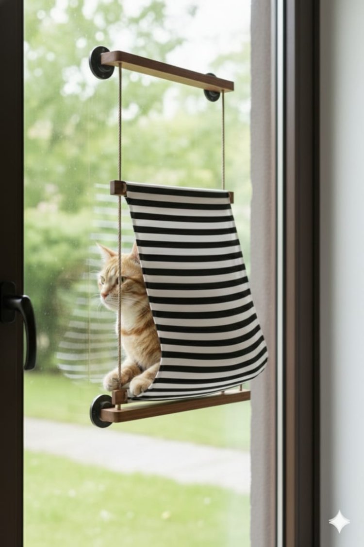 Pencere Önü Kedi Hamağı