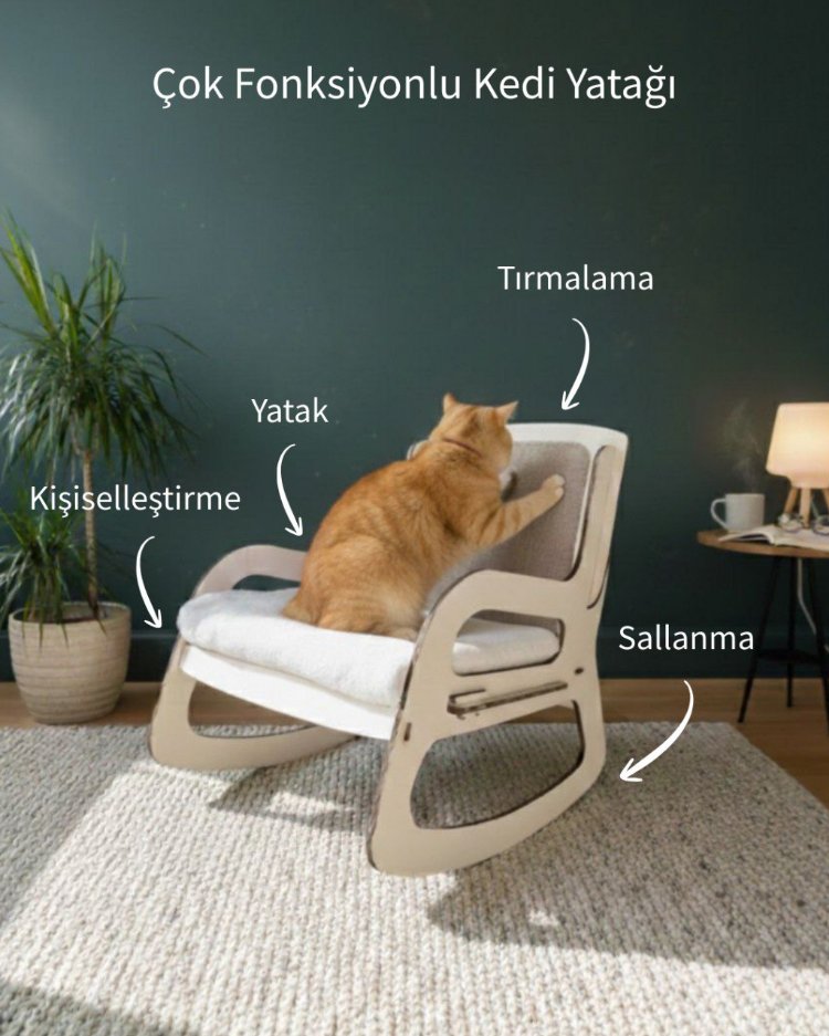 Sallanan Sandalye Kedi / Köpek Yatağı L Beden