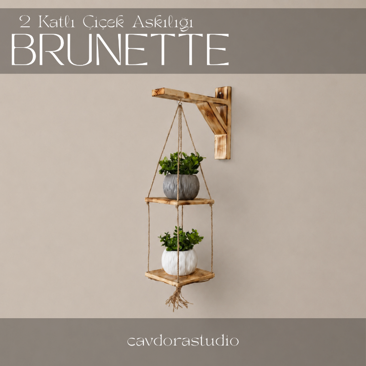 2 Katlı Çiçek Askılığı - Model: BRUNETTE