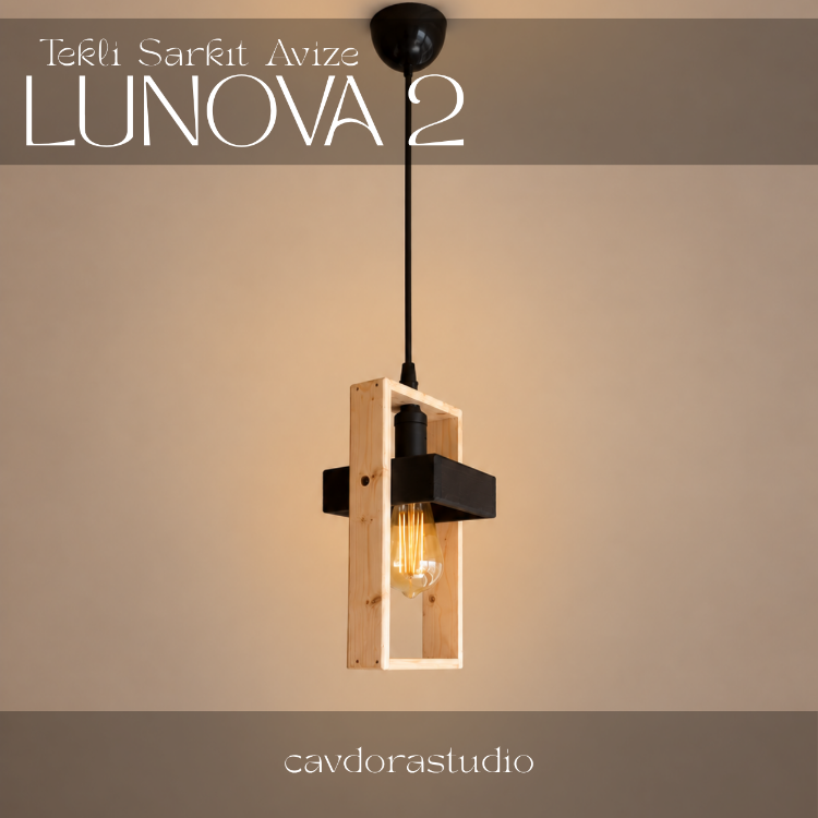 Tekli Sarkıt Avize - Model: LUNOVA 2