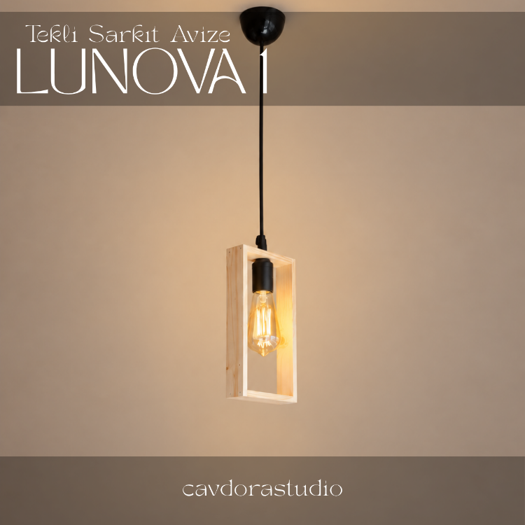 Tekli Sarkıt Avize - Model: LUNOVA 1