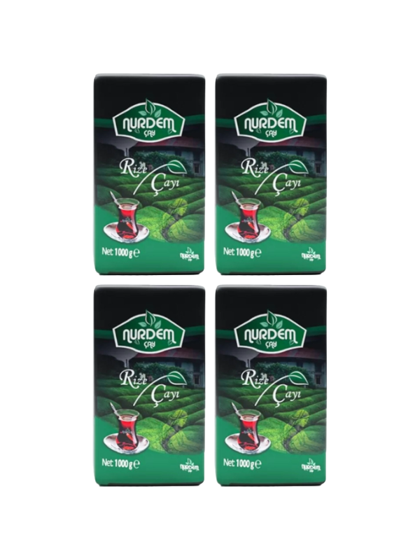 Nurdem Çay Rize Çayı 1000 Gr x 4 Adet