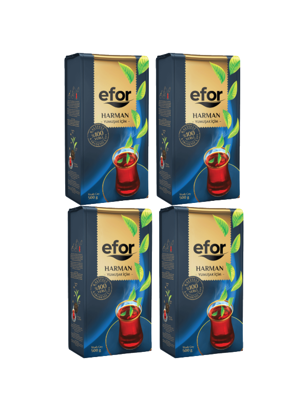 Efor Harman Siyah Çay 500 Gr X 4 Adet