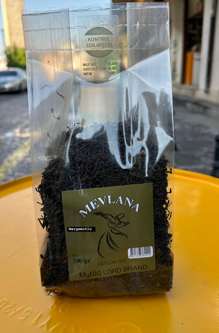 Lord Mevlana Tipi Bergamotlu Seylan Çayı – 500g Dökme Çay
